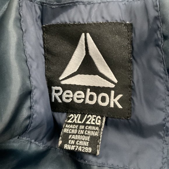 Reebok Men’s Thick Red White & Blue Puffer Jacket Size 2XL Colorblock US… - Picture 3 of 11